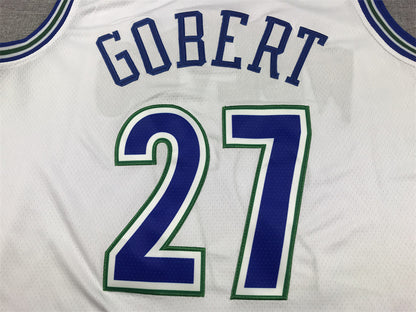 Men's Minnesota Timberwolves Rudy Gobert #27 White Swingman Player Jersey1