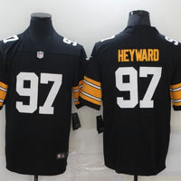 Men's Pittsburgh Steelers Cameron Heyward #97 Black Player Game Jersey1