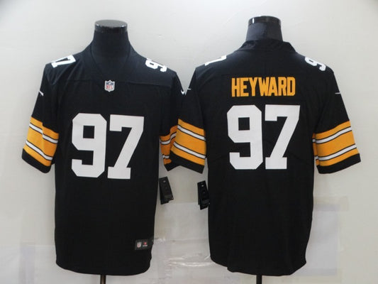 Men's Pittsburgh Steelers Cameron Heyward #97 Black Player Game Jersey1