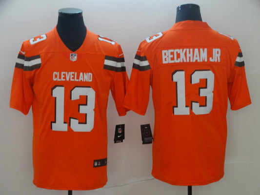 Men's Cleveland Browns Odell Beckham Jr. Orange Game Jersey1