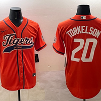Men's Detroit Tigers Spencer Torkelson #20 Orange Replica Player Jersey1