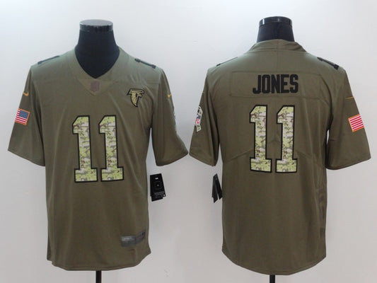 Men's Atlanta Falcons Julio Jones #11 Brown Player Jersey1