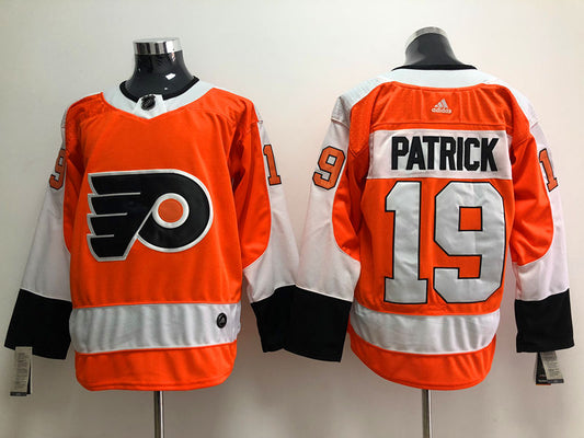 Men's Philadelphia Flyers Nolan Patrick #19 Orange Replica Player Jersey1