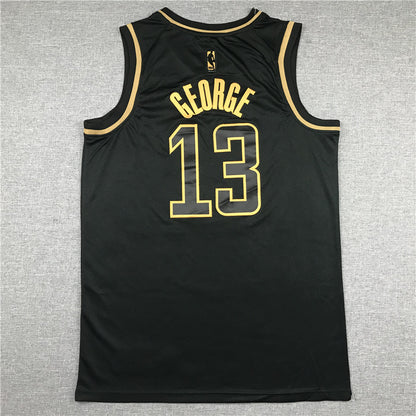 Men's LA Clippers Paul George #13 Black Swingman Player Jersey1