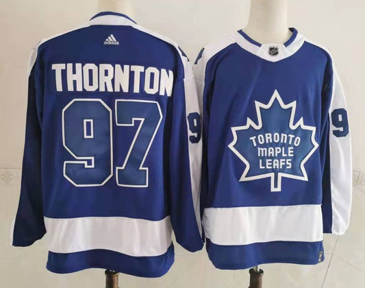 Men's Toronto Maple Leafs Joe Thornton #97 Blue Player Jersey1