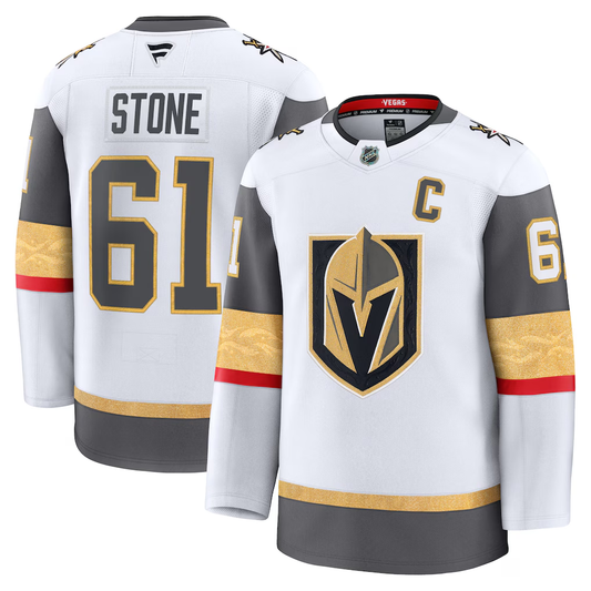 Men's Vegas Golden Knights Mark Stone #61 Fanatics White Away Premium Jersey