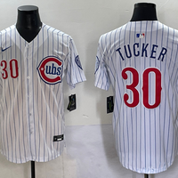 Men's Chicago Cubs Kyle Tucker #30 White Game Player Jersey
