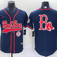 Men's Boston Red Sox Navy Player Jersey1
