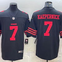Men's San Francisco 49ers Colin Kaepernick #7 Black Player Jersey1