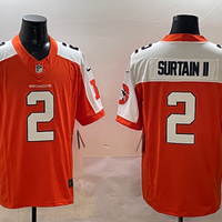 Men's Denver Broncos Patrick Surtain II #2 Orange Player Game Jersey1