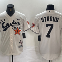 Men's Houston Astros C.J. Stroud #7 White Limited Player Jersey1