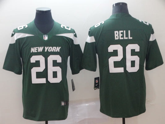 Men's New York Jets Le'Veon Bell #26 Green Game Jersey1