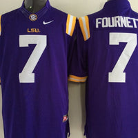 Men's LSU Tigers Leonard Fournett #7 Purple Player Game Jersey