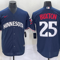 Men's Minnesota Twins Byron Buxton #25 Navy Alternate Replica Player Jersey1