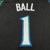 Men's Minnesota Timberwolves LaMelo Ball #1 Black Swingman Jersey - Statement Edition