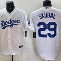 Men's Los Angeles Dodgers Tarik Skubal #29 White Home Replica Player Jersey