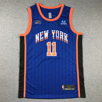 Men's New York Knicks Jalen Brunson #11 Blue 2023/24 Swingman Jersey1 - City Edition