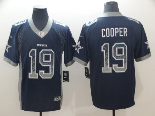Men's Dallas Cowboys Amari Cooper #19 Navy Game Jersey1
