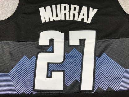 Men's Denver Nuggets Jamal Murray #27 Black 2023/24 Swingman Jersey1 - City Edition