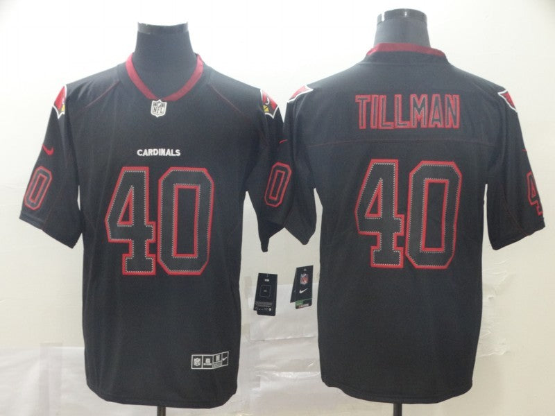 Men's Arizona Cardinals Pat Tillman #40 Black Alternate Game Jersey1