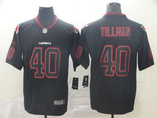 Men's Arizona Cardinals Pat Tillman #40 Black Alternate Game Jersey1