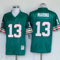 Men's Miami Dolphins Dan Marino Mitchell & Ness Aqua Legacy Replica Jersey1