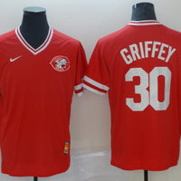 Men's Cincinnati Reds Ken Griffey Jr. #30 Red Authentic Game Jersey1