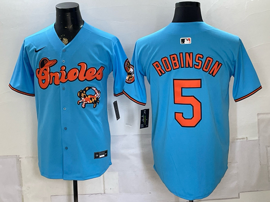 Men's Baltimore Orioles Brooks Robinson #5 Blue Limited Player Jersey