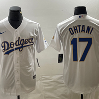 Men's Los Angeles Dodgers Shohei Ohtani #17 White Alternate Player Jersey1