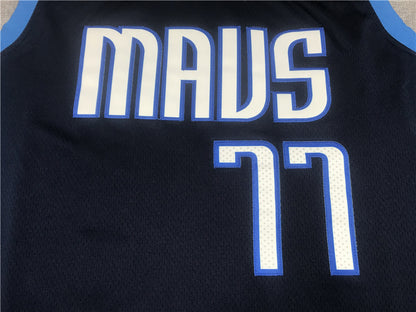 Men's Dallas Mavericks Luka Doncic #77 Navy 2020/21 Swingman Player Jersey1