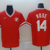 Men's Cincinnati Reds Pete Rose #14 Red Fashion Stitched Jersey1