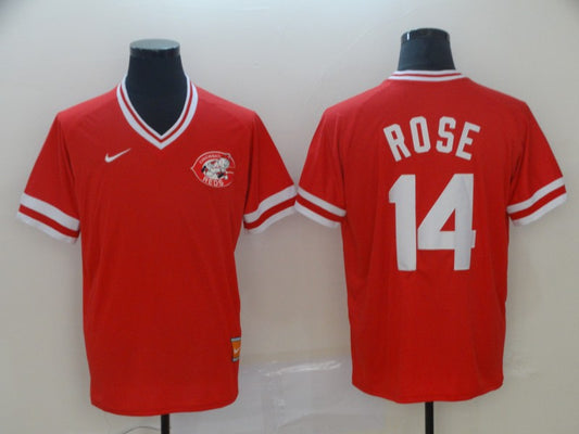Men's Cincinnati Reds Pete Rose #14 Red Fashion Stitched Jersey1