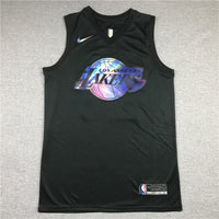 Men's Los Angeles Lakers LeBron James #23 Black Player Jersey1