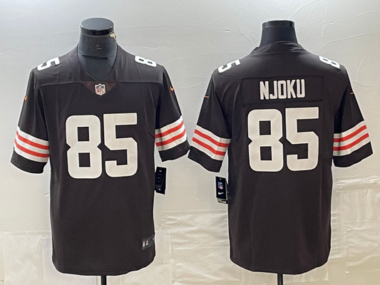 Men's Cleveland Browns David Njoku #85 Brown Game Player Jersey1