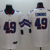 Men's Buffalo Bills Tremaine Edmunds #49 White Game Player Jersey1