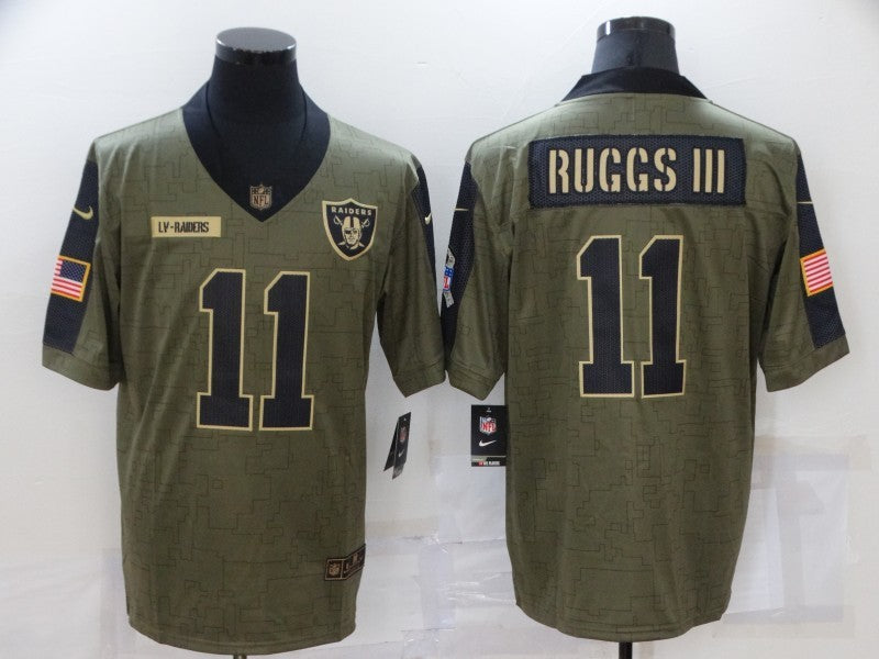 Men's Las Vegas Raiders Henry Ruggs III #11 Brown Game Jersey1