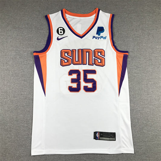 Men's Phoenix Suns Kevin Durant #35 White 2022/23 Swingman Jersey1