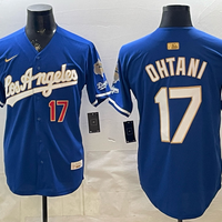 Men's Los Angeles Dodgers Shohei Ohtani #17 Royal 2026 Gold Collection Stadium Jersey