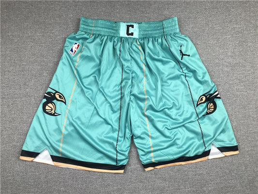 Men's Charlotte Hornets Teal Basketball Retro Shorts11