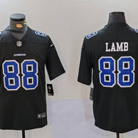 Men's Dallas Cowboys CeeDee Lamb Black Game Player Jersey1