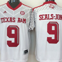 Men's Texas A&M Aggies Ricky Seals-Jones #9 White Player Jersey