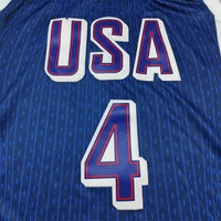 Men's 2024 USA Dream Team Stephen Curry #4 Navy Authentic Player Jersey