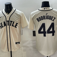 Men's Seattle Mariners Julio Rodriguez #44 Cream Alternate Replica Jersey