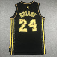 Men's Los Angeles Lakers Kobe Bryant #24 Black Replica Jersey1