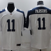 Men's Dallas Cowboys Micah Parsons #11 White Player Jersey1