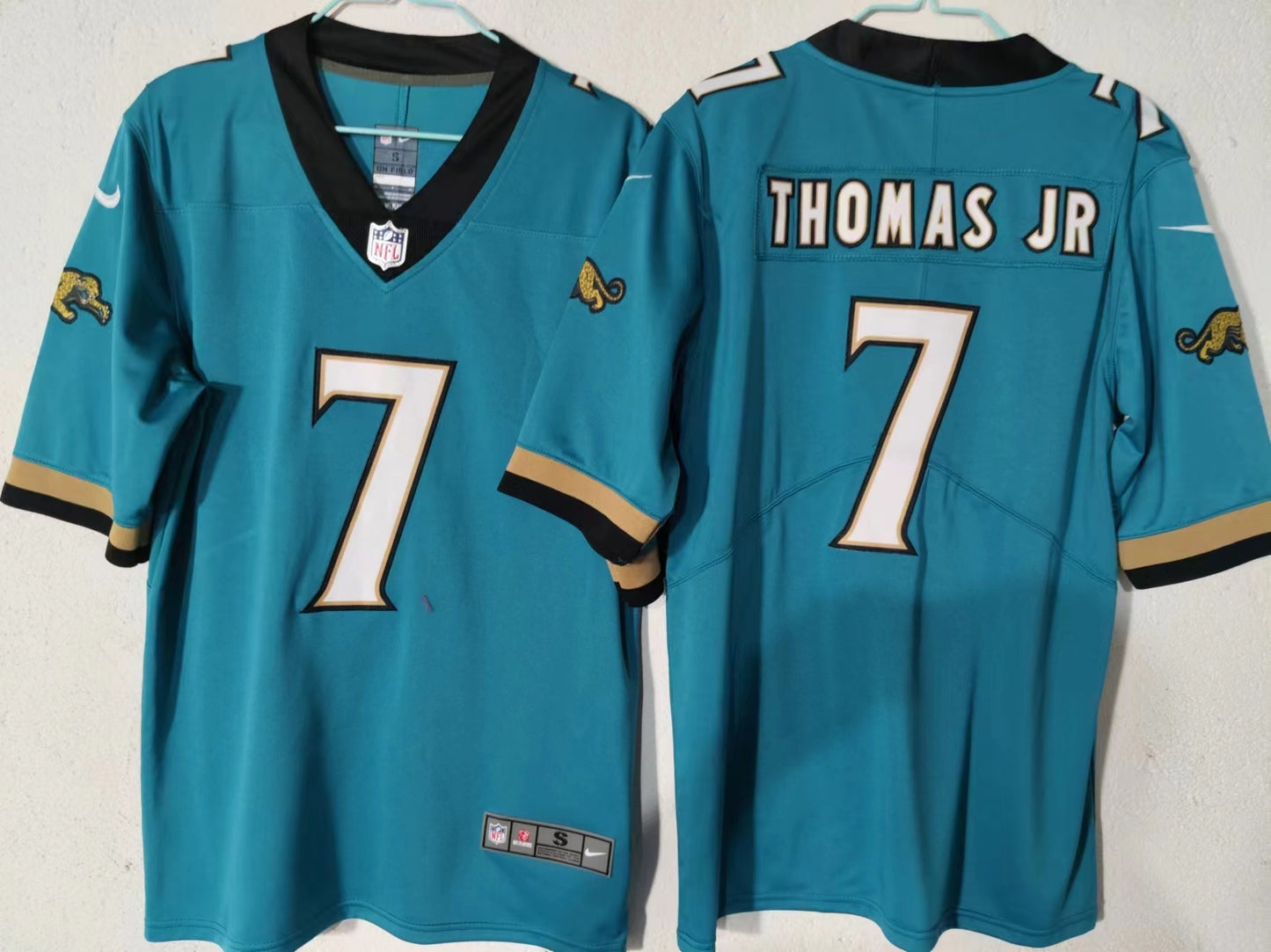 Men's Jacksonville Jaguars Brian Thomas Jr #7 Teal Alternate Game Jersey