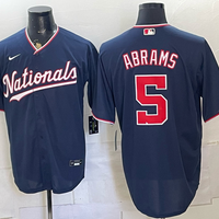 Men's Washington Nationals CJ Abrams #5 Navy Replica Player Jersey