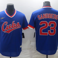 Men's Chicago Cubs Ryne Sandberg #23 Blue Fashion Stitched Jersey1