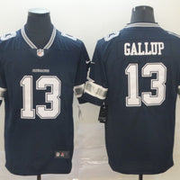 Men's Dallas Cowboys Michael Gallup #13 Navy Game Player Jersey1