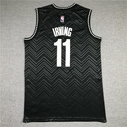 Men's Brooklyn Nets Kyrie Irving #11 Black 2020/21 Swingman Player Jersey1